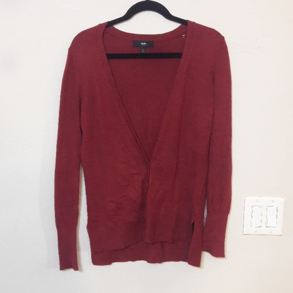 Deep Red Cardigan